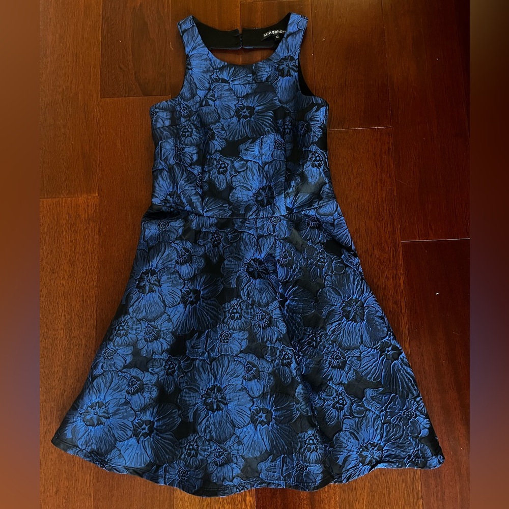 Miss Behave Blue Floral Dress Size 12